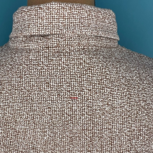 Hymn London Brown and White Thick Button Down Long Sleeve Shirt Large - Picture 2 of 9